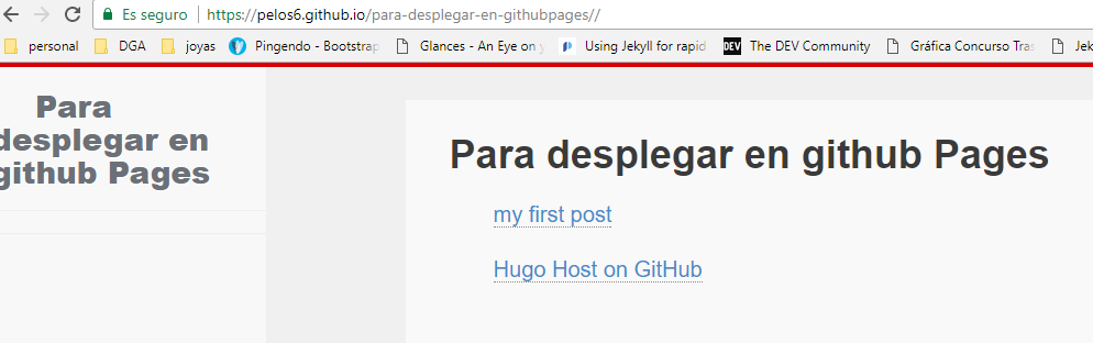 HugoGitHubPages